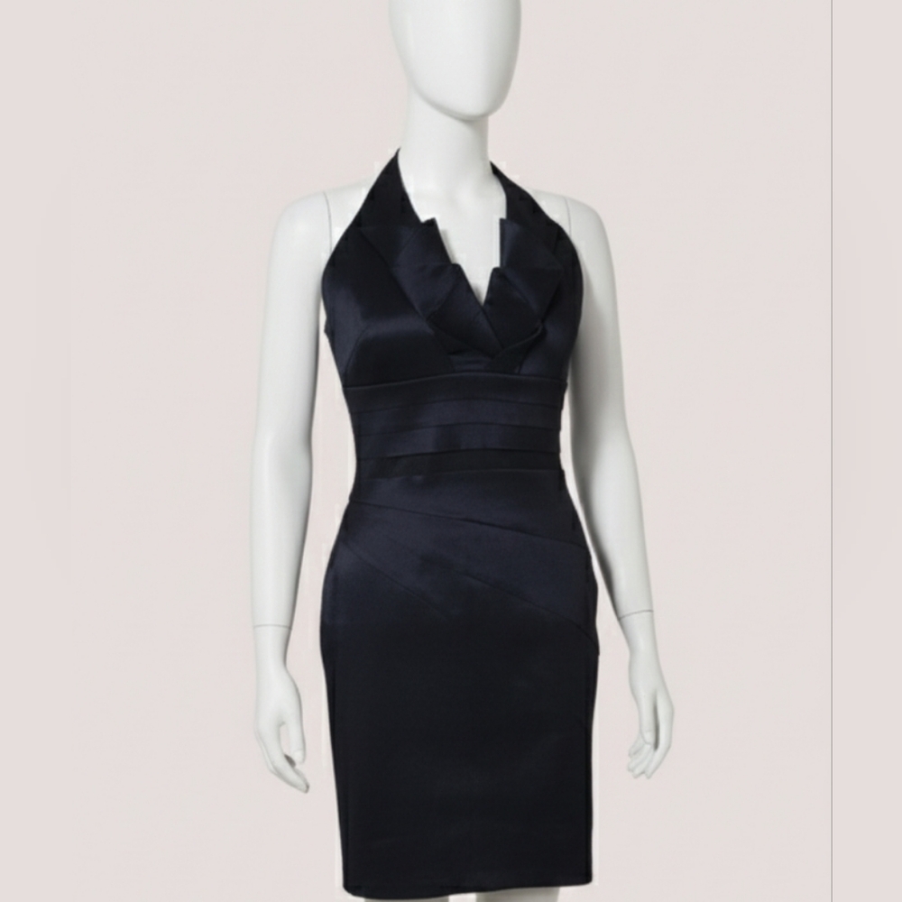 Daisy Black Halter Party Date Night Dress Size Large